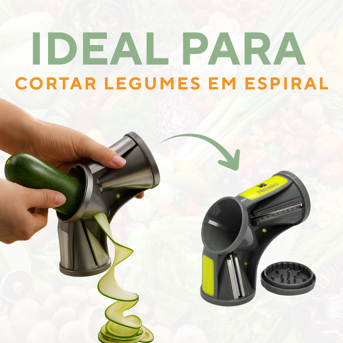 Cortador Legumes Espiral