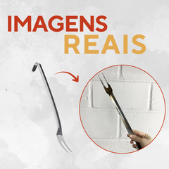 Garfo Churrasco 41cm aço inox