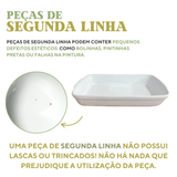 Travessa cerâmica refratária retangular 1,7L