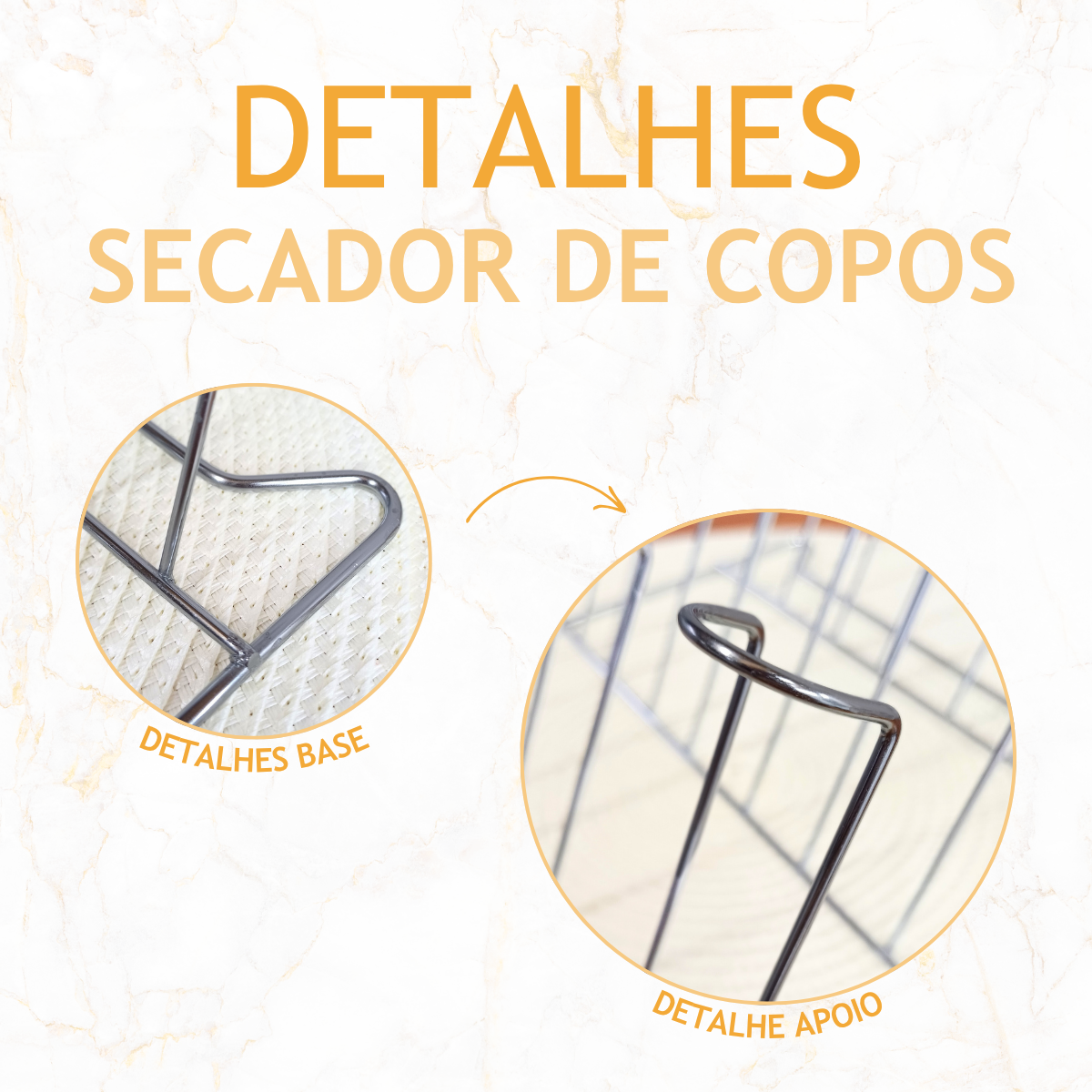 Suporte Cromado para 24 Copos Hotel Profissional