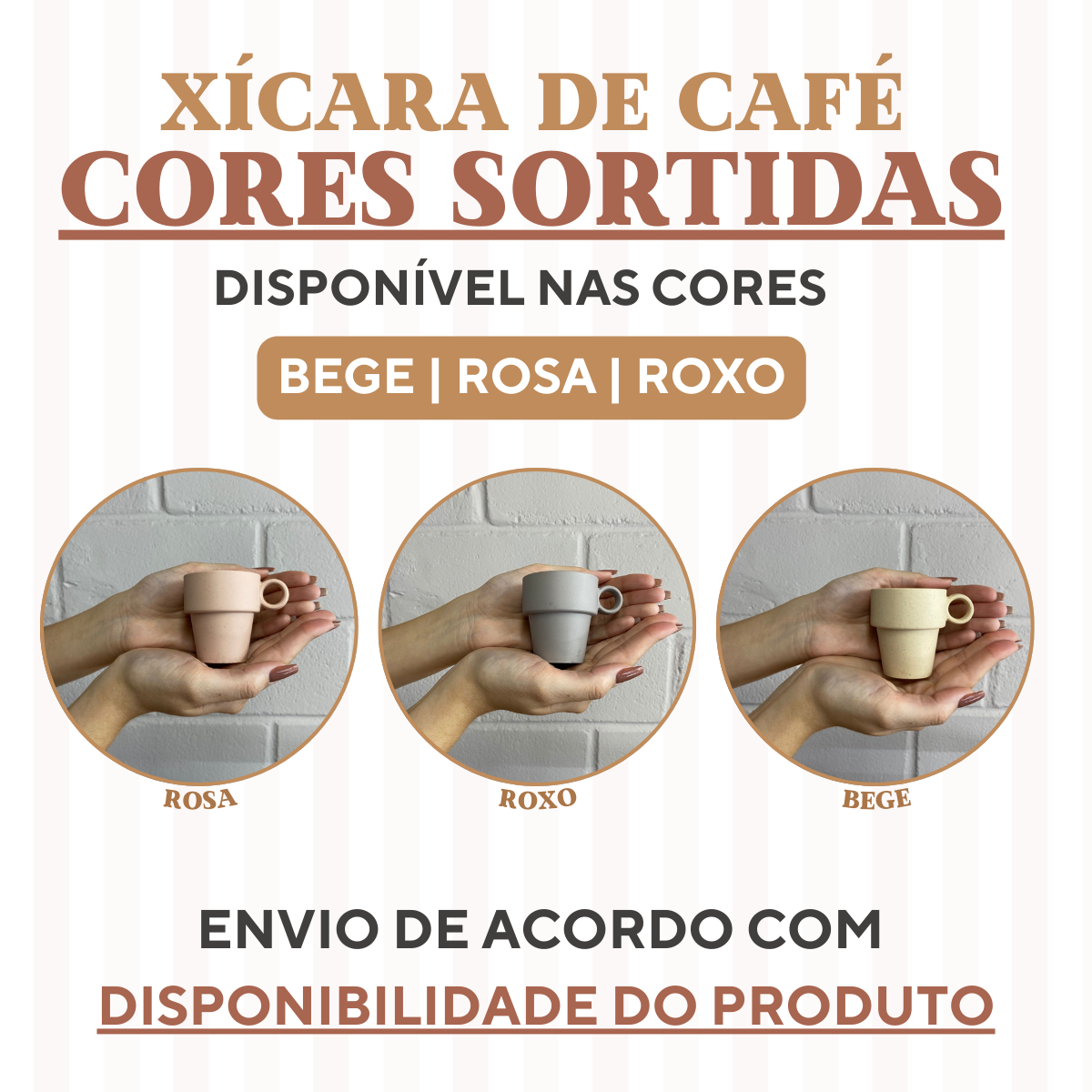 Xicara café bambu sortido 120ml