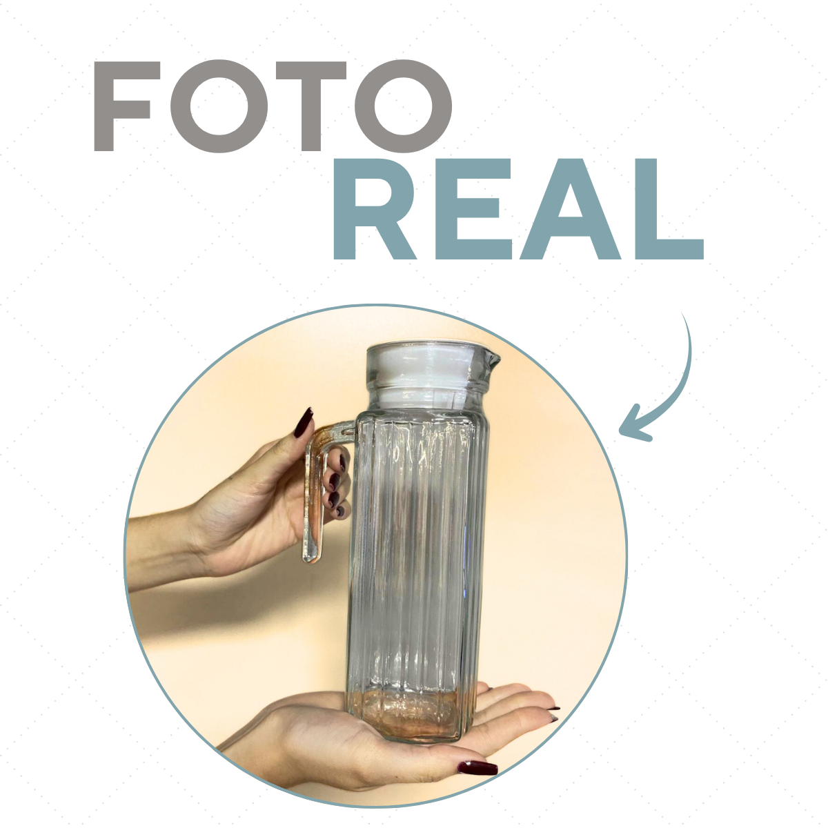 Jarra Vidro Rubi 1,1L