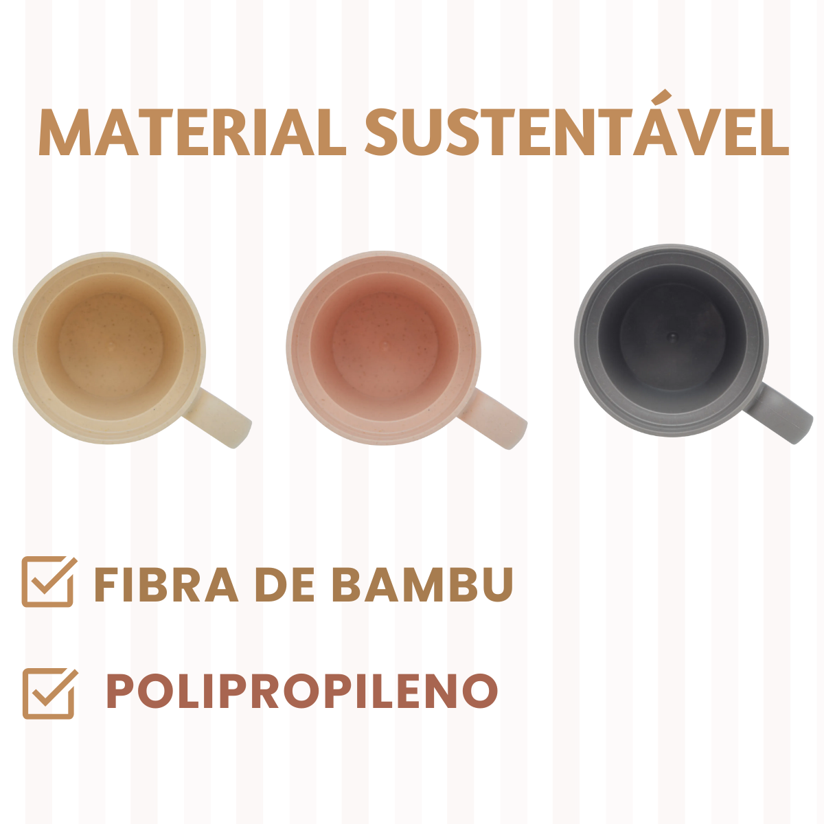 Xicara café bambu sortido 120ml