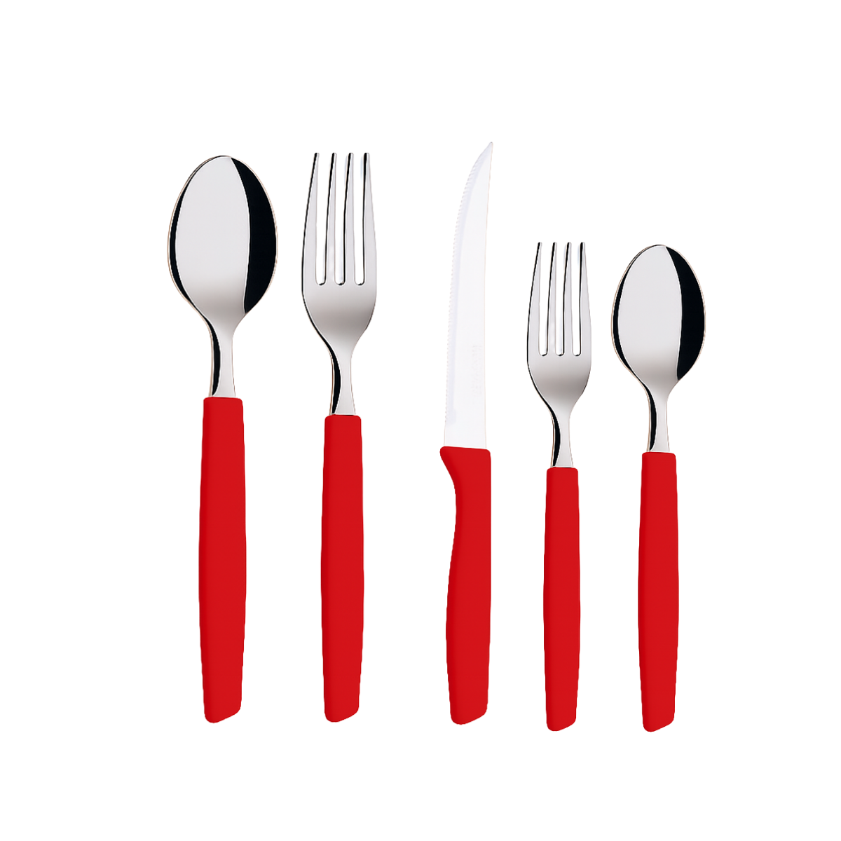 Faqueiro 30Peças Vermelho com Pote A Gourmet