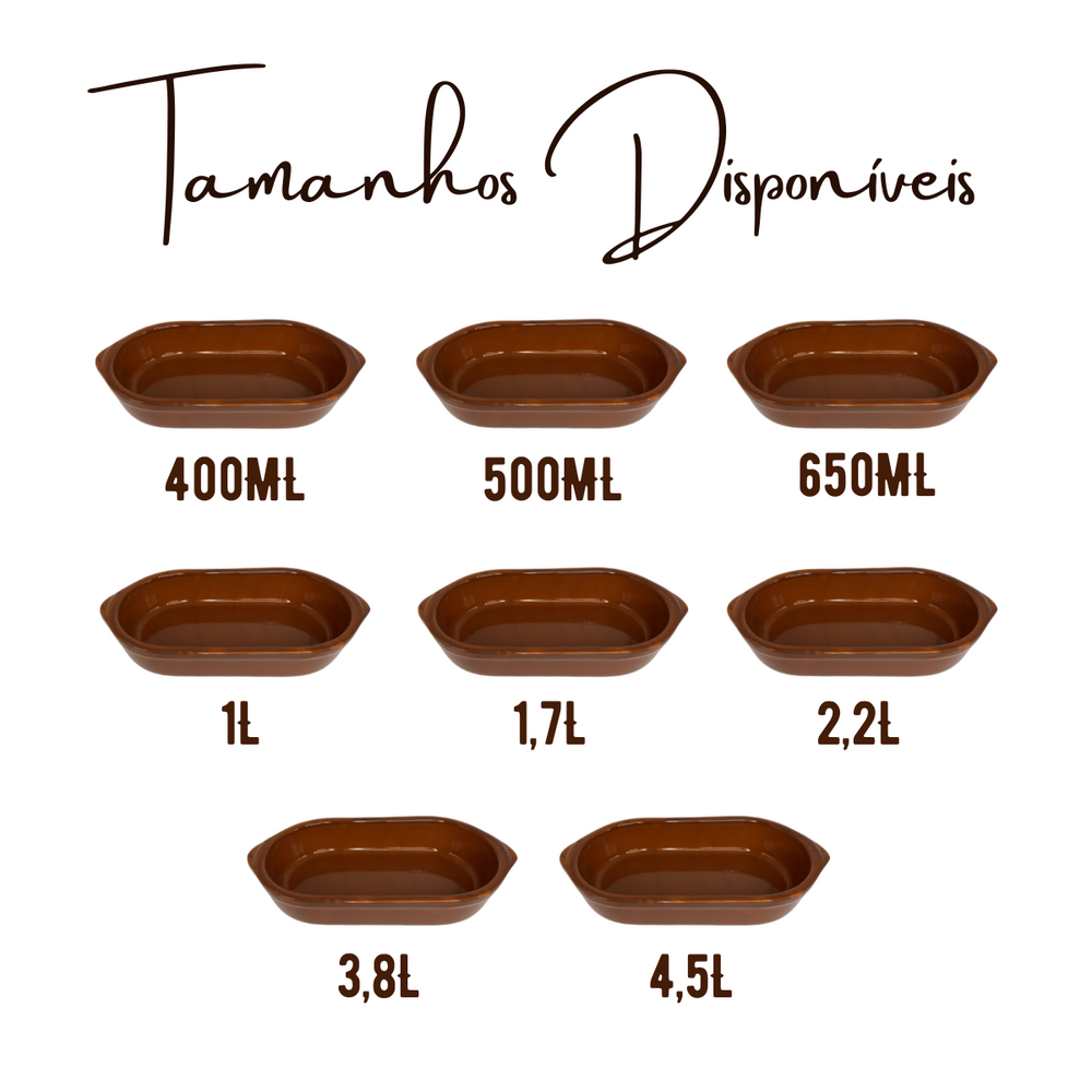 Assadeira Oval Barro N°00 - A Gourmet