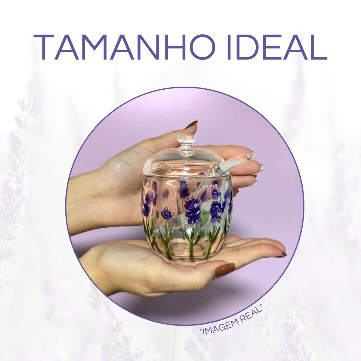 Açucareiro Lavanda vidro