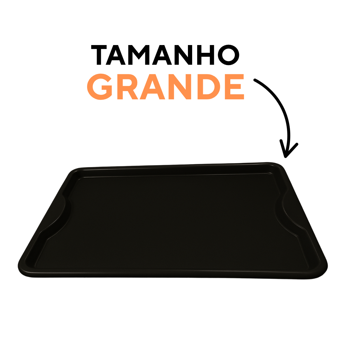 Bandeja Grande Fast Food Preta - A Gourmet