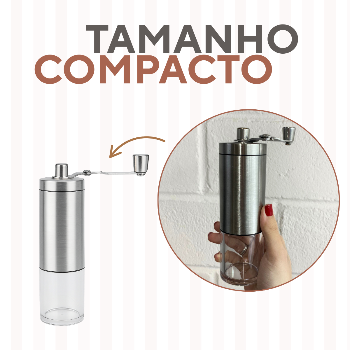 Moedor manual café Ajustável