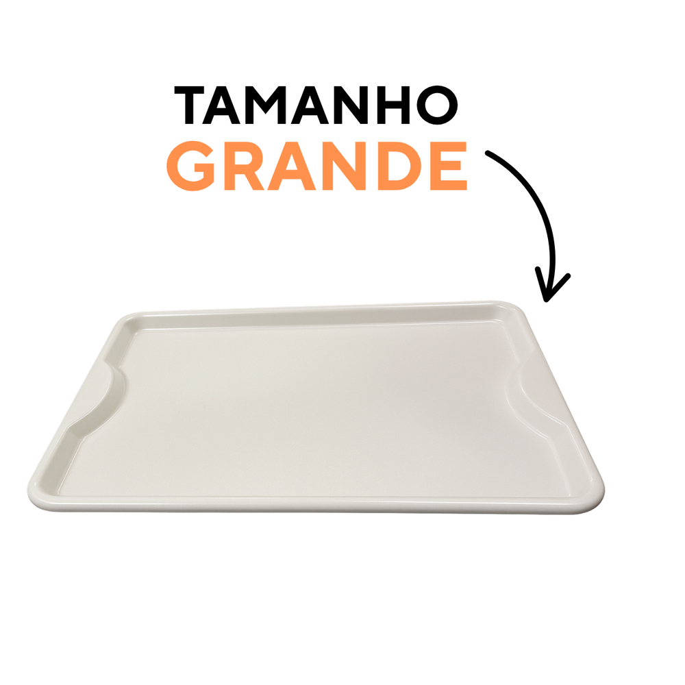 Bandeja Grande Fast Food Branca - A Gourmet