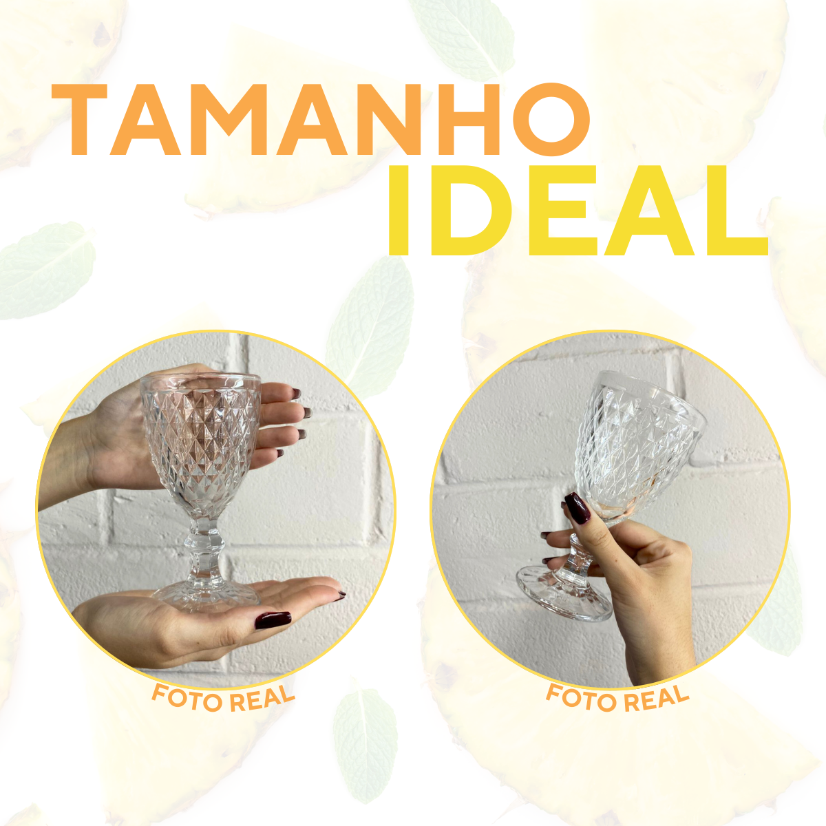 Taça de Vidro Bico Abacaxi 230ml