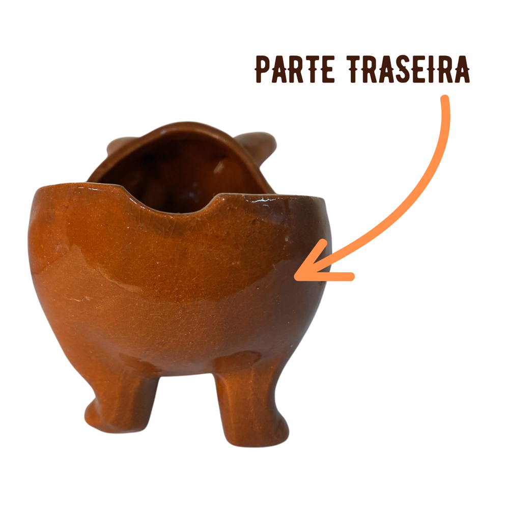 Tigela Porco Barro Pequeno 750ml - A Gourmet