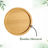 Jogo 6 Porta Copos Redondo Bambu - A Gourmet