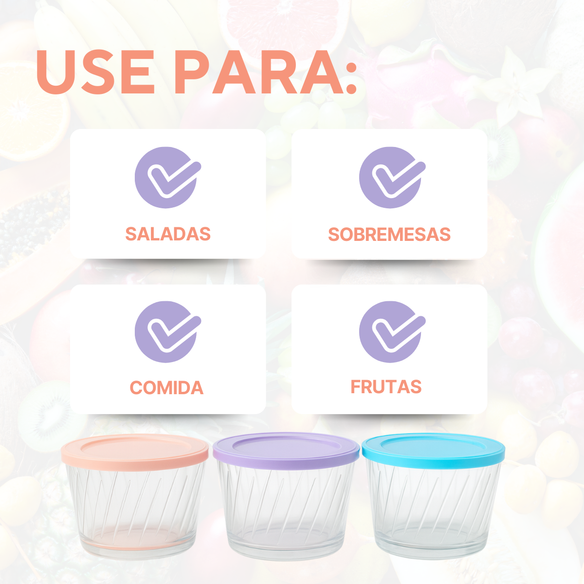 Tigela Amazon 670ml de Vidro Sortida