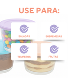 Tigela Vidro 350ml Tampa Sortida
