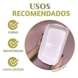 Travessa cerâmica refratária retangular 1,7L