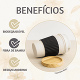 Copo starbucks 450ml bambu e pires pinus