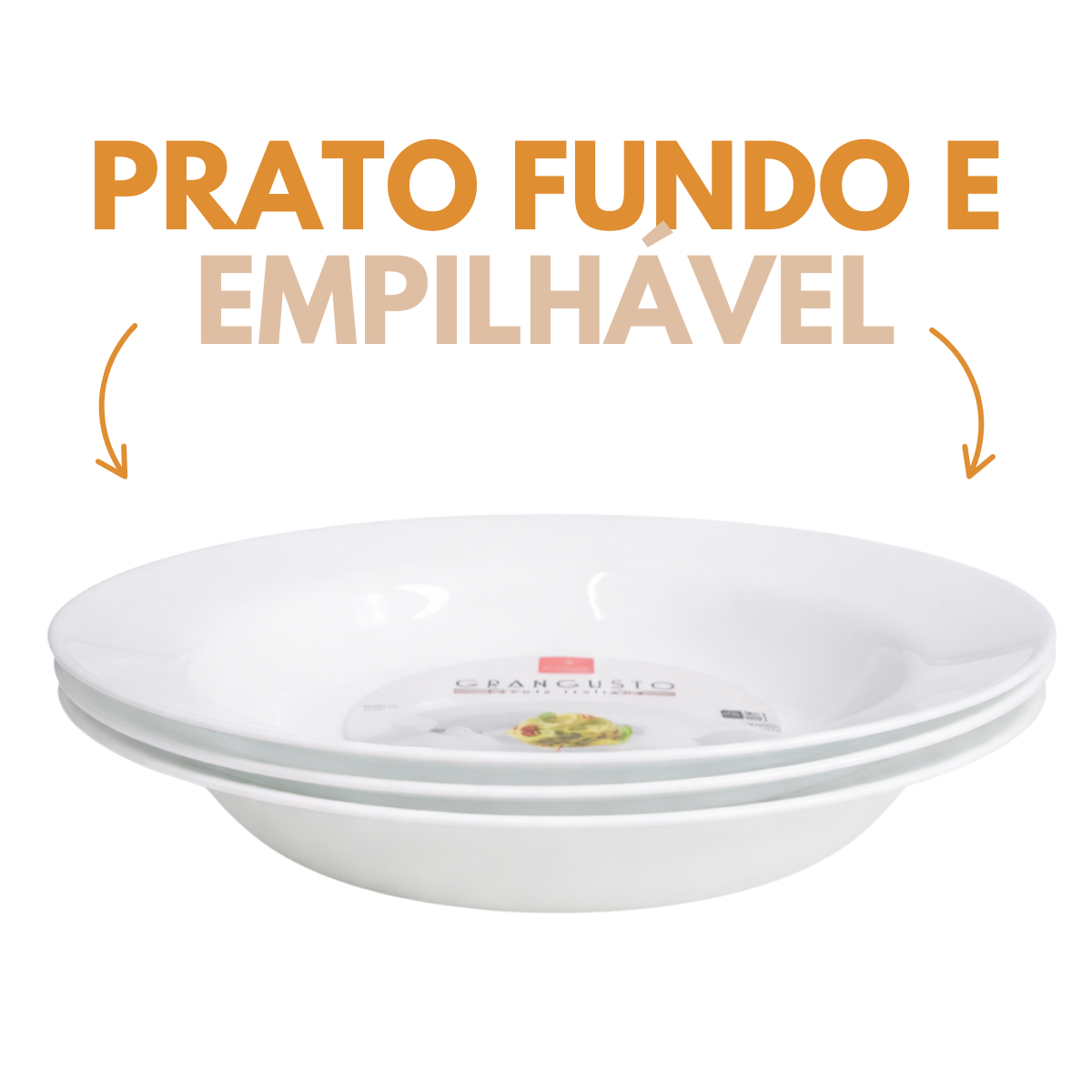 Prato Massa Vidro Temperado 600ml