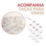 Jogo Decanter 1,7L C/ 6 Taças de Vinho