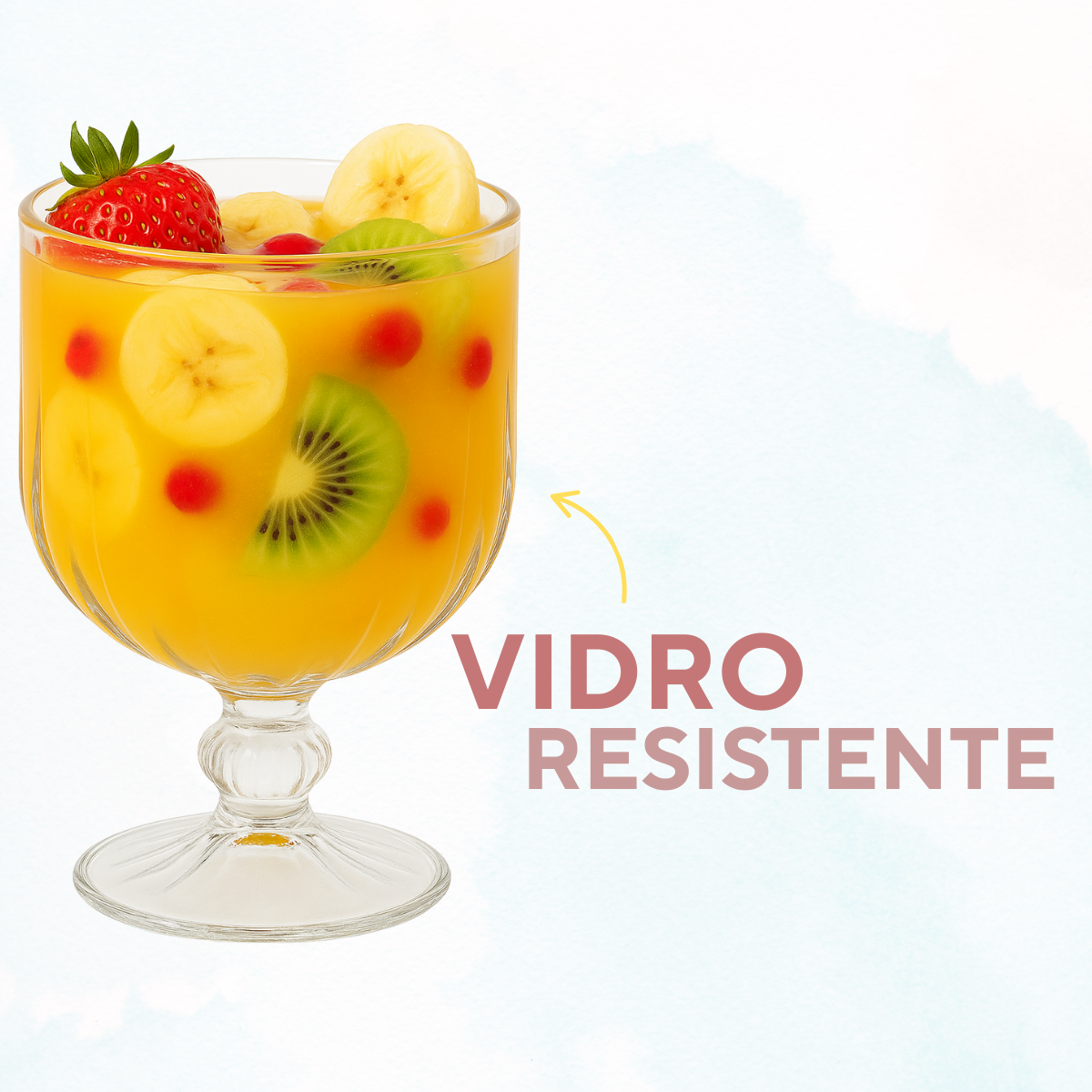 Taça de Vidro 240ml Transparente Sobremesa