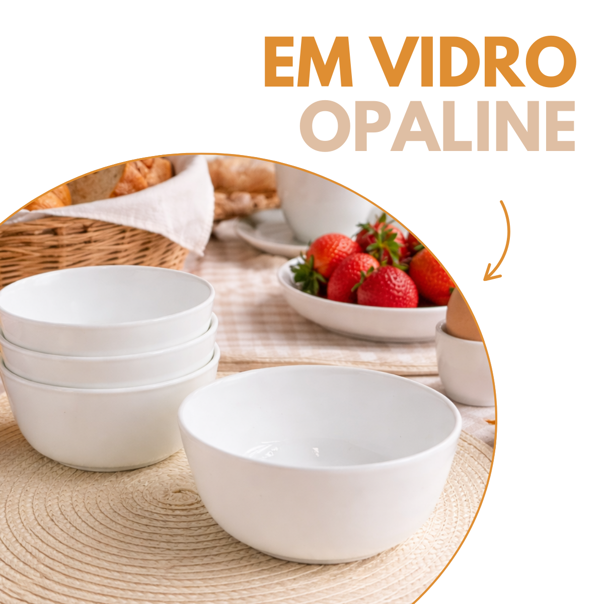 Tigela Opaline Vidro 250ml