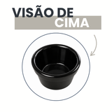 Ramequim Cheff 30ml Preto Polipropileno