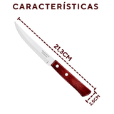 Faca Churrasco Cabo Madeira Polywood Tramontina