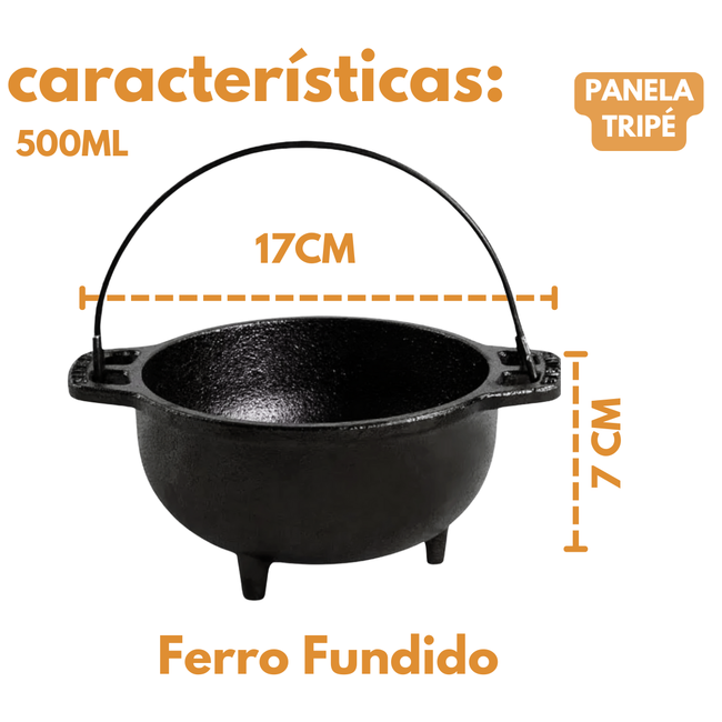 Panela Tripé sem tampa 500ml Main Image