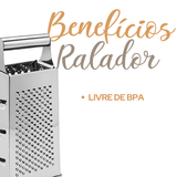 Ralador Aço inox 4 Faces