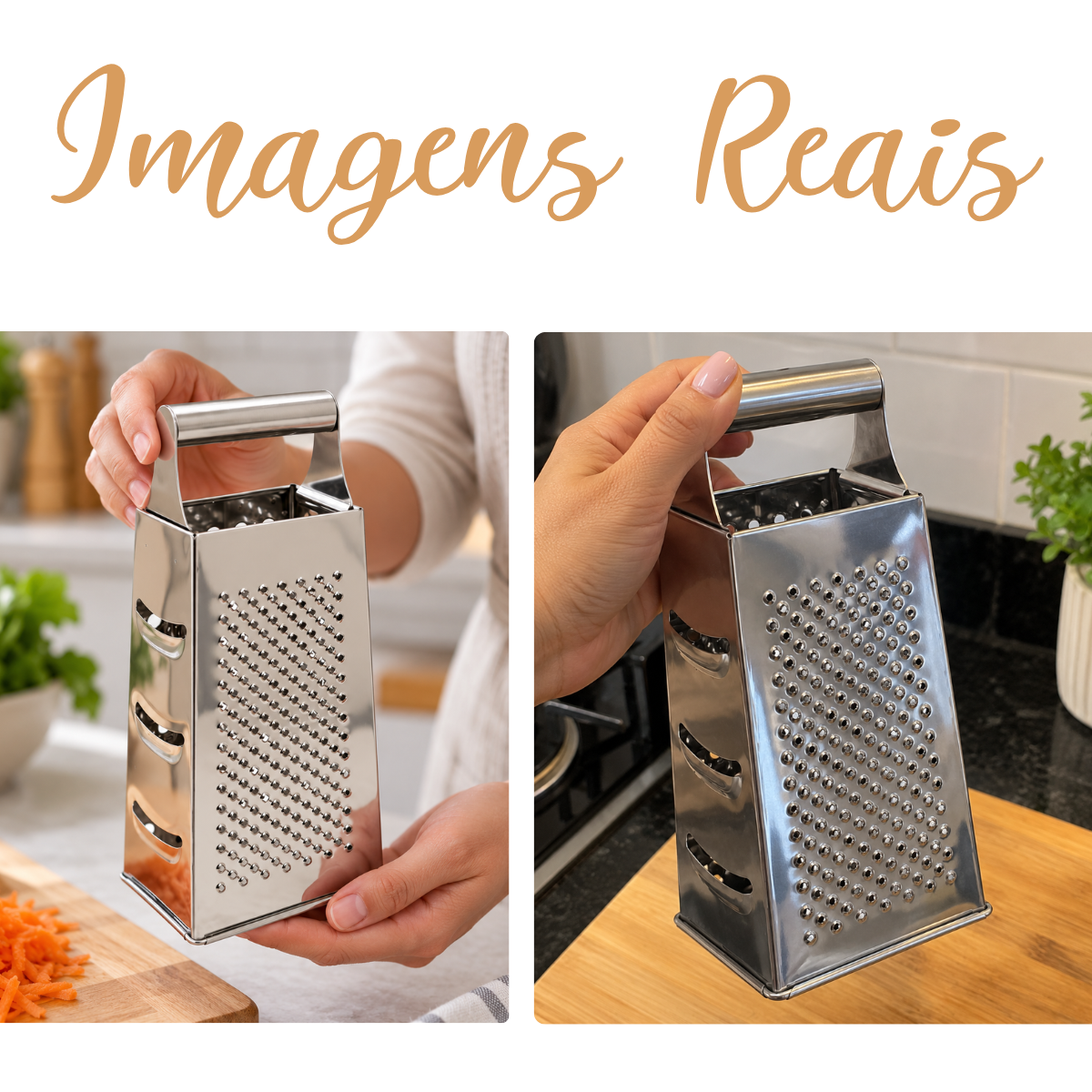 Ralador Aço inox 4 Faces