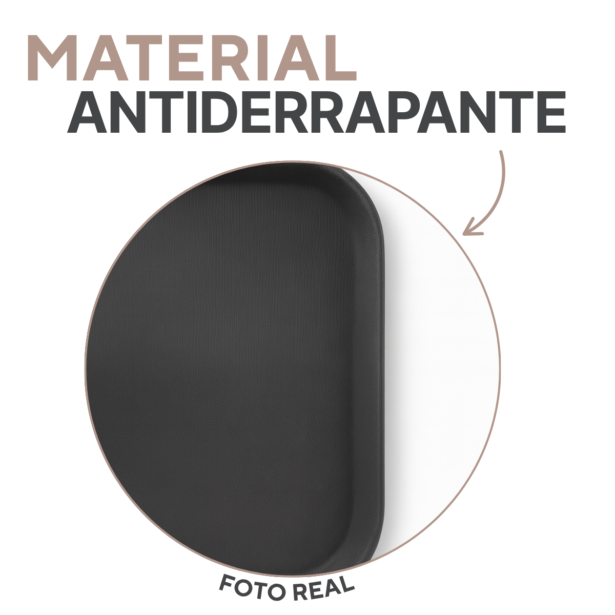 Bandeja Retangular Antiderrapante 45cm