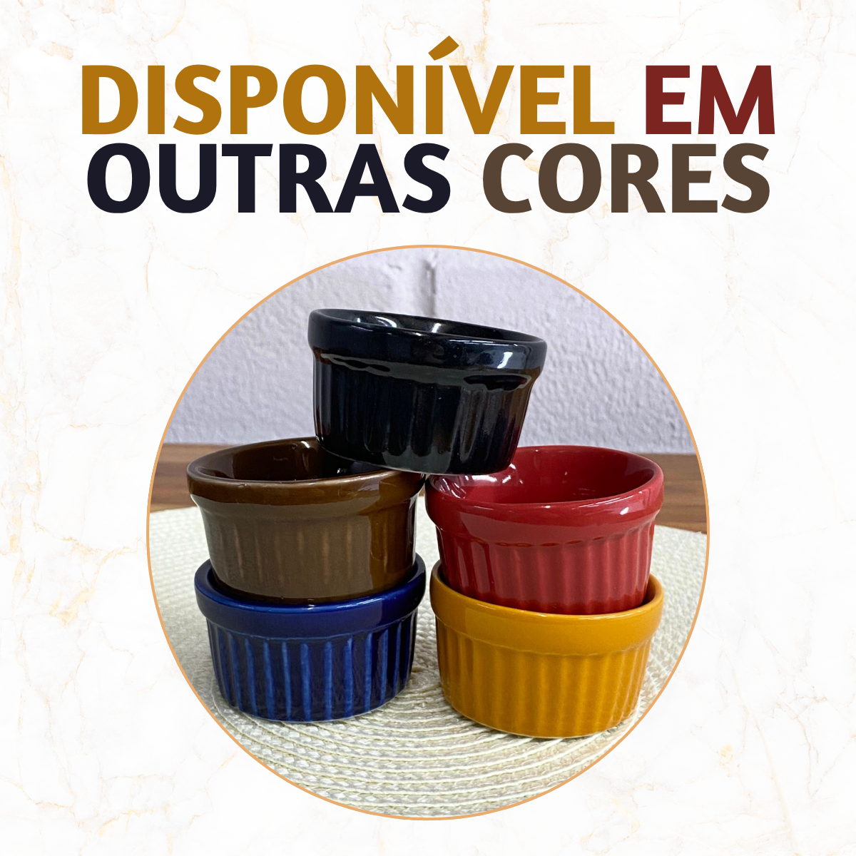 Ramekim Porcelana 40ml Porcelana