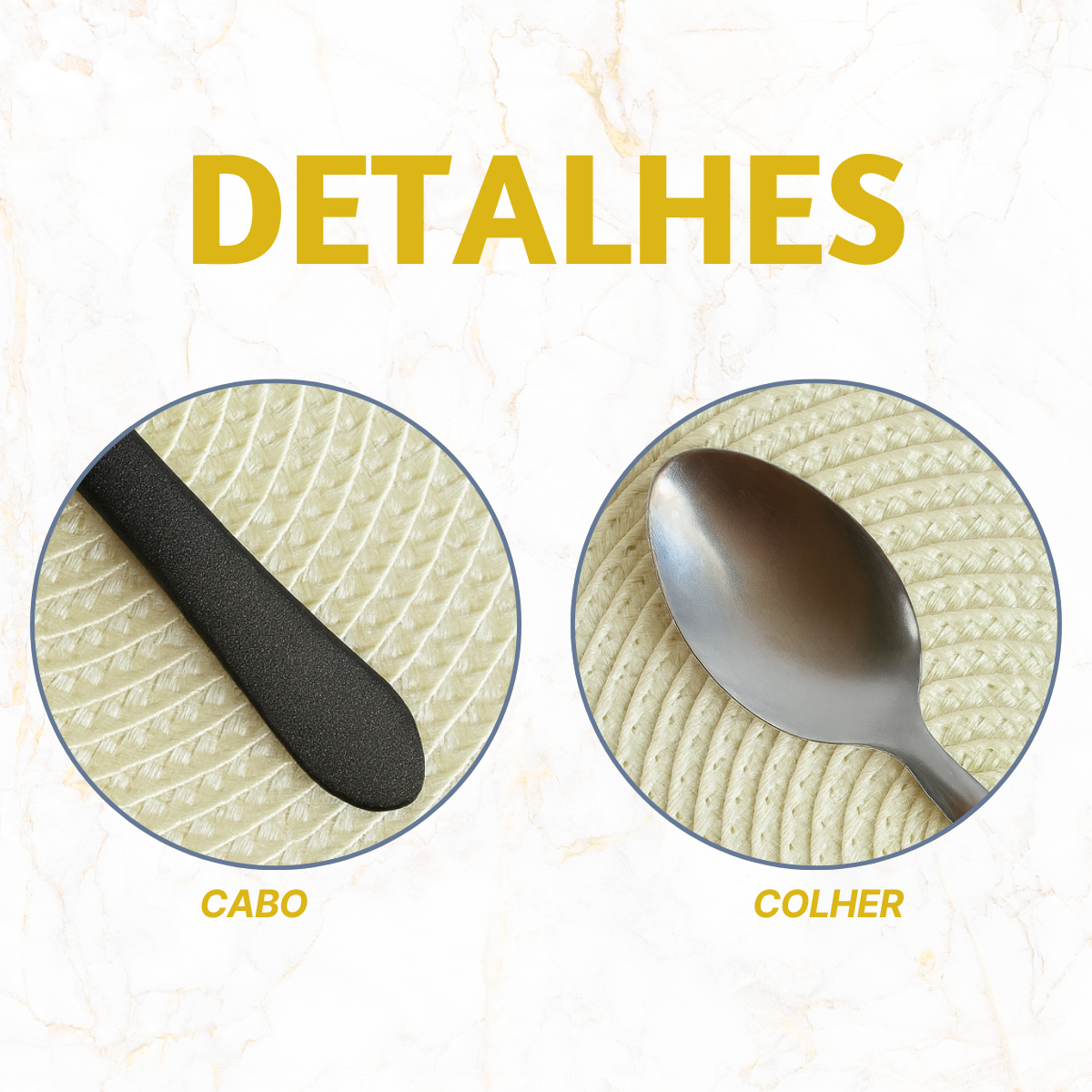 Colher Sobremesa Cabo Preto