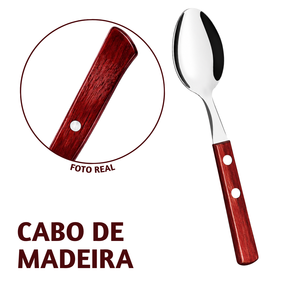 Colher Mesa Polywood Vermelha Tramontina