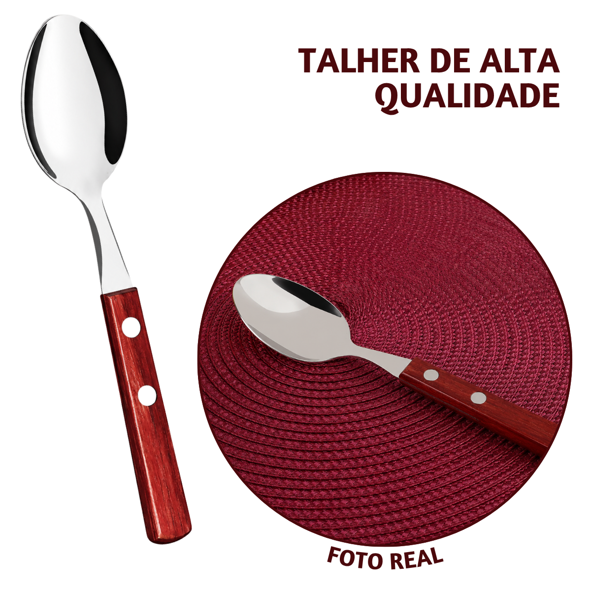 Colher Mesa Polywood Vermelha Tramontina