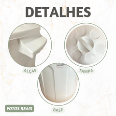 Cesto Com Tampa Basculante 60 Litros