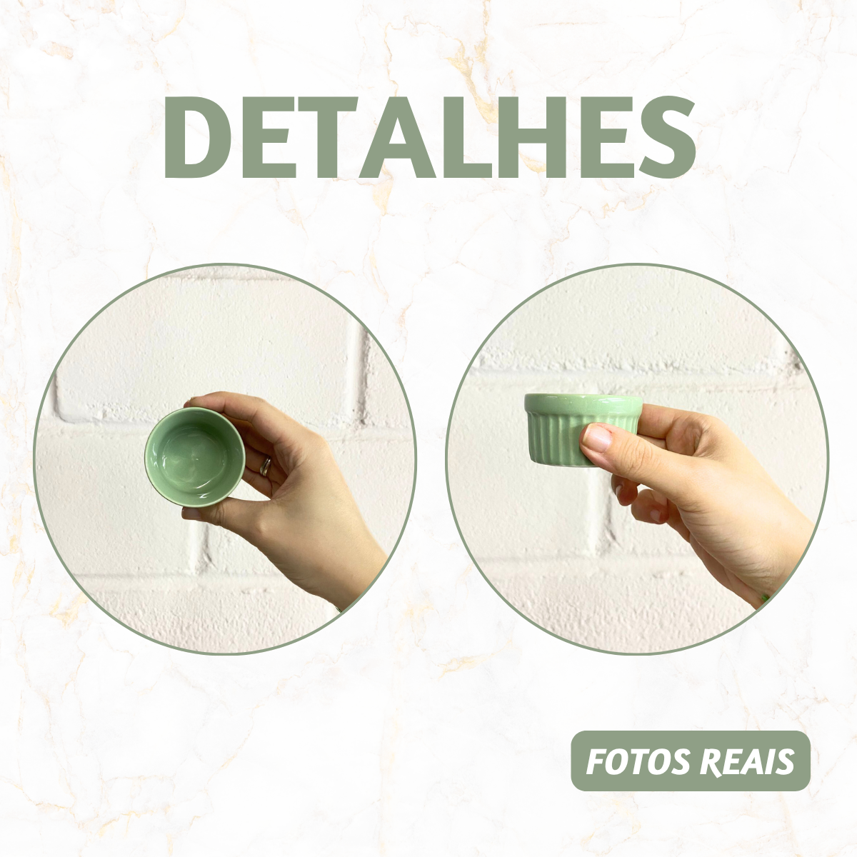 Ramequim Porcelana Verde 40ml