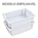 Caixa Plástica para Pescados e Frigoríficos 42L Empilhável