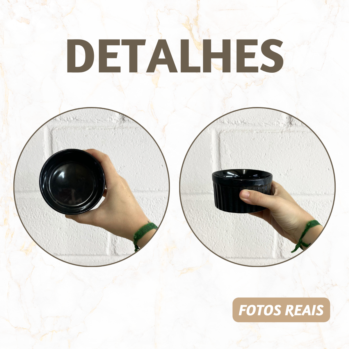 Ramekim Grande Porcelana Preto