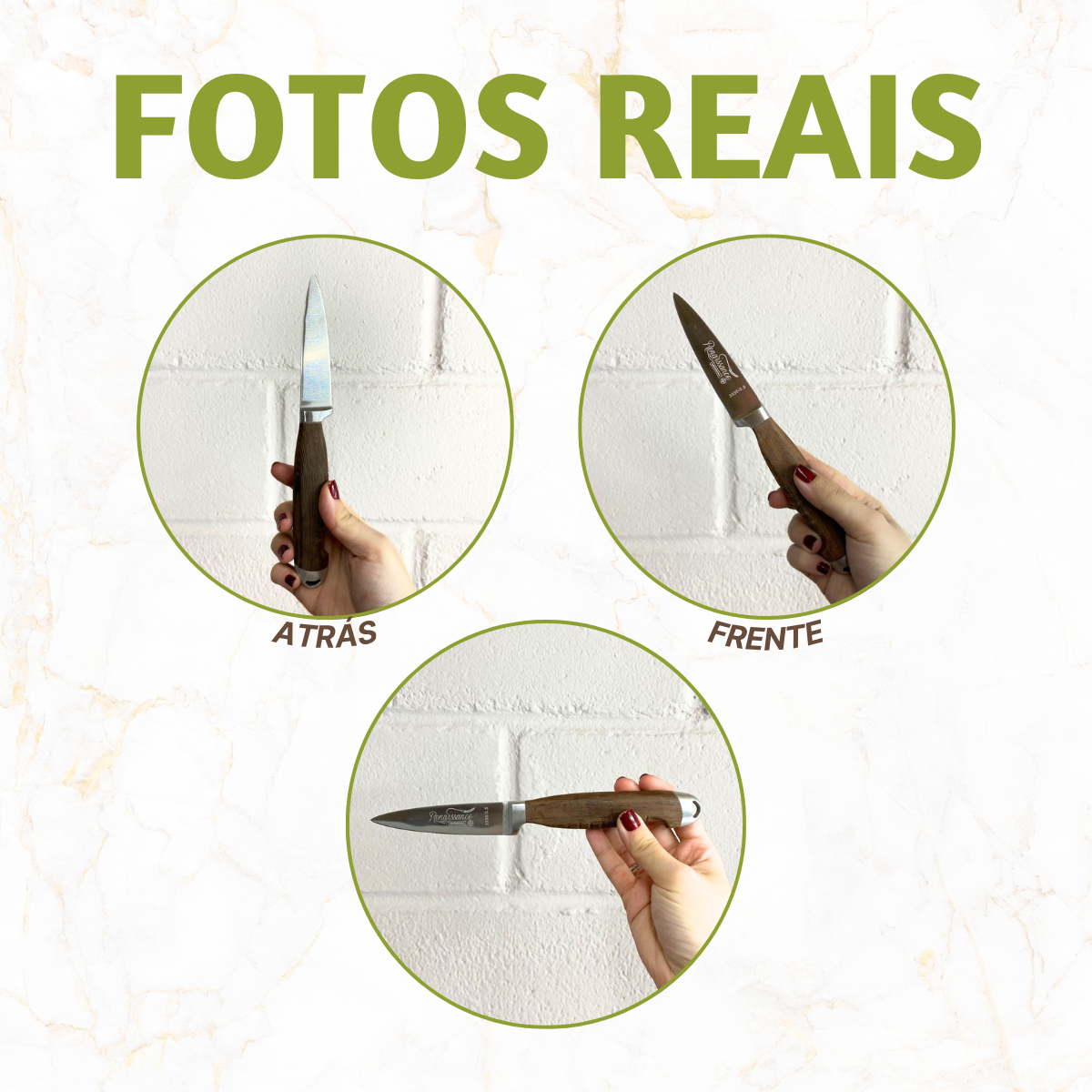 Faca Legumes Renaissance Marrom