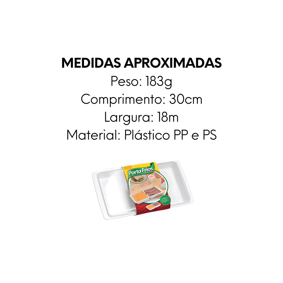 Porta Frios Branco de Plástico - A Gourmet
