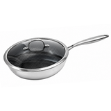 Frigideira Wok Ceramica Inox Antiaderente Com Tampa