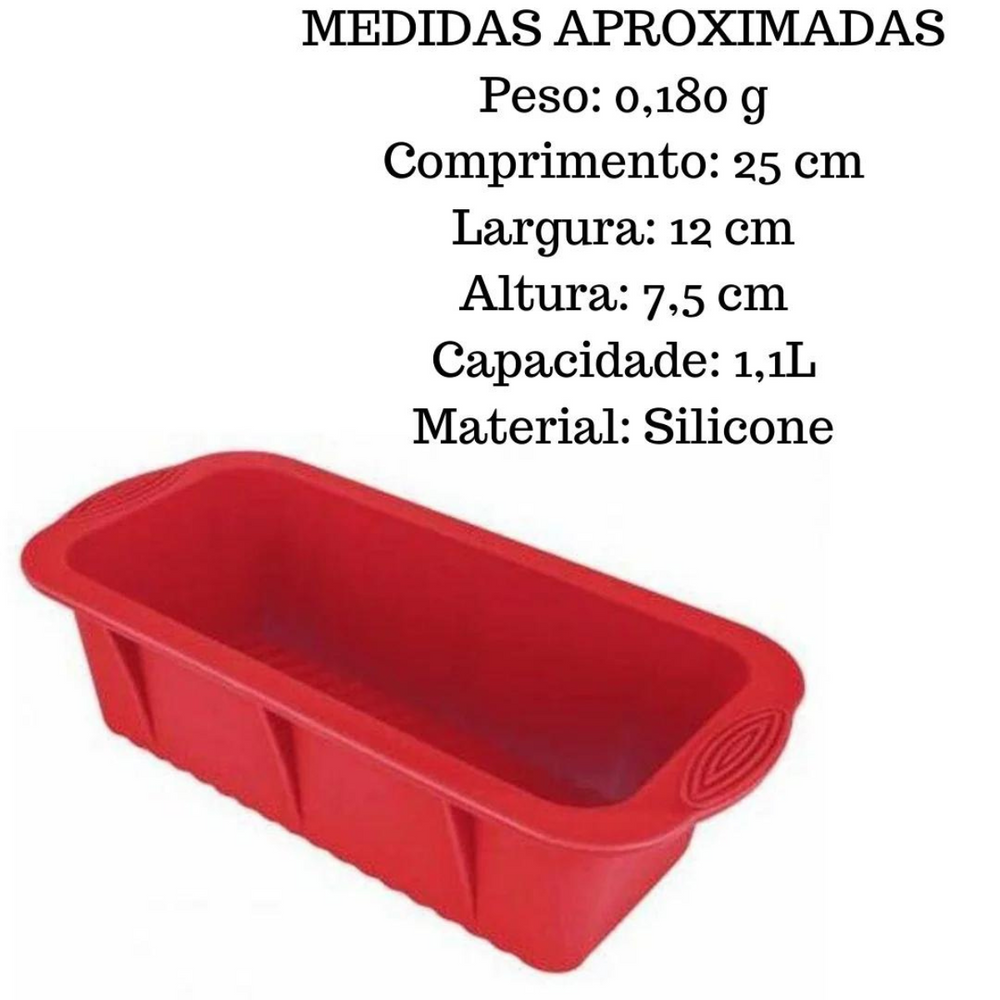 Forma de Silicone Para Pão 24,5cm unyhome