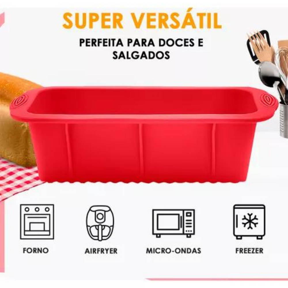 Forma de Silicone Para Pão 24,5cm unyhome