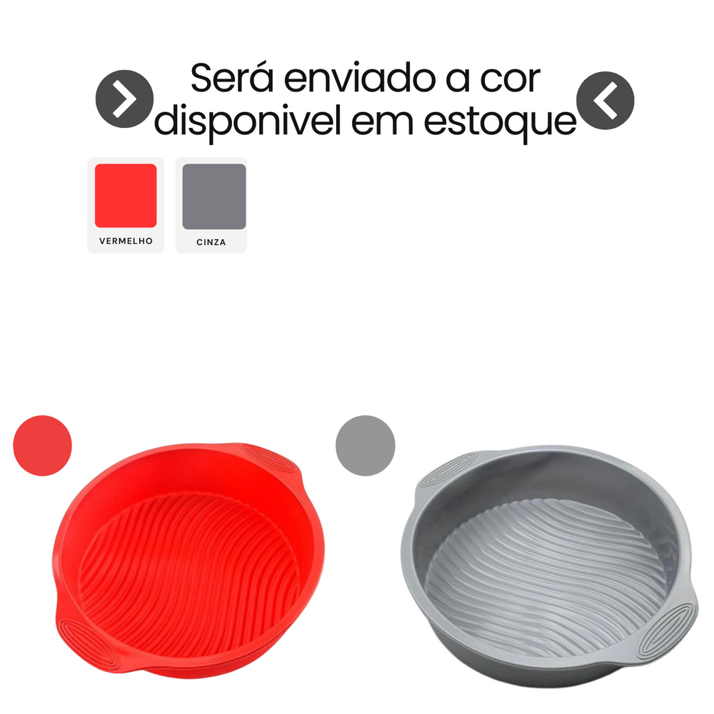 Forma Assadeira de Bolo em Silicone - A Gourmet