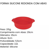 Forma Assadeira de Bolo em Silicone - A Gourmet
