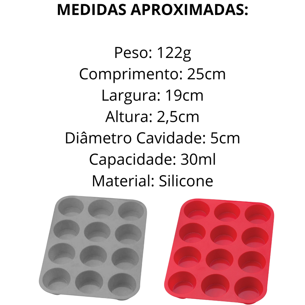 Forma Para Bolo Cupcakes de Silicone - A Gourmet
