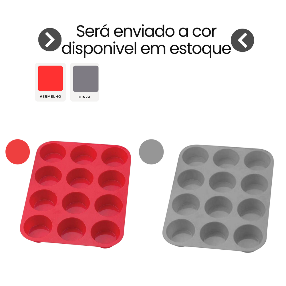 Forma Para Bolo Cupcakes de Silicone - A Gourmet