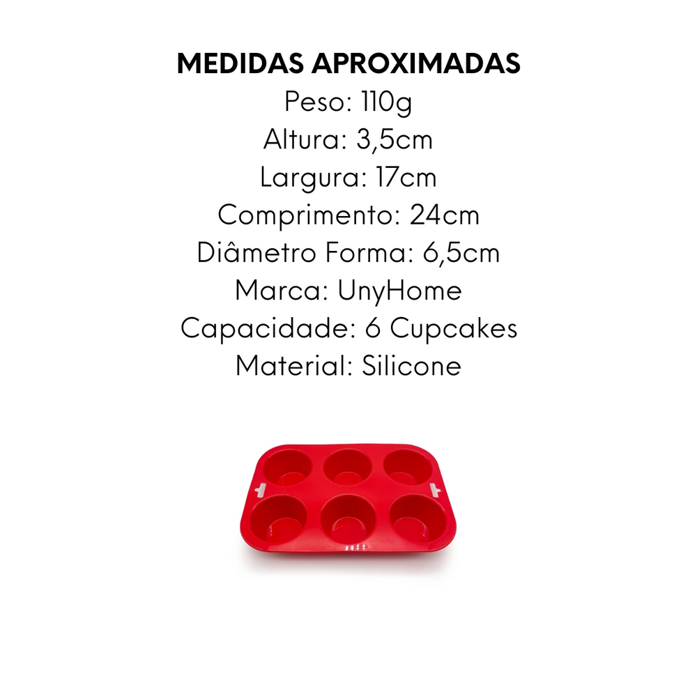 Forma Para Cupcakes de Silicone - A Gourmet