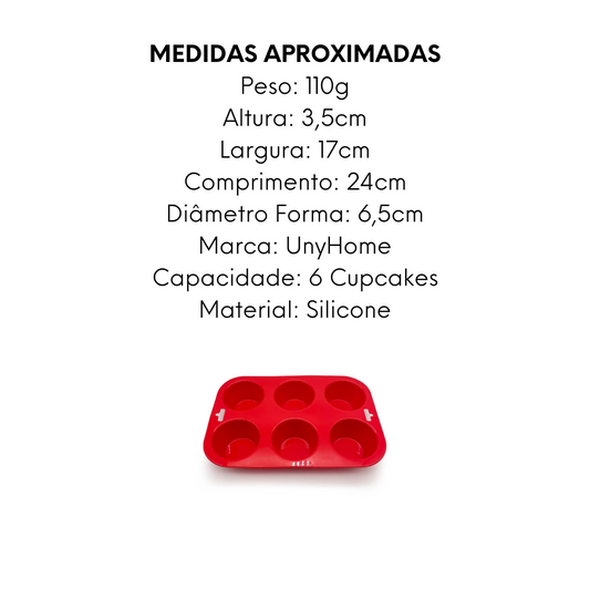 Forma Para Cupcakes de Silicone