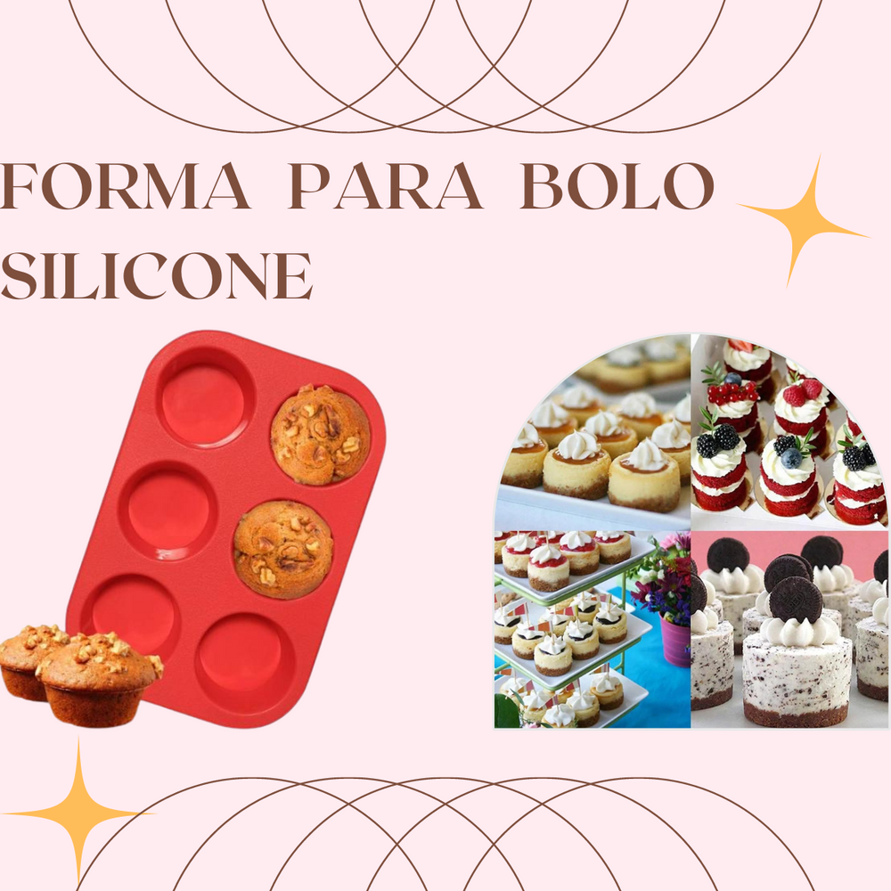Forma Para Cupcakes de Silicone - A Gourmet
